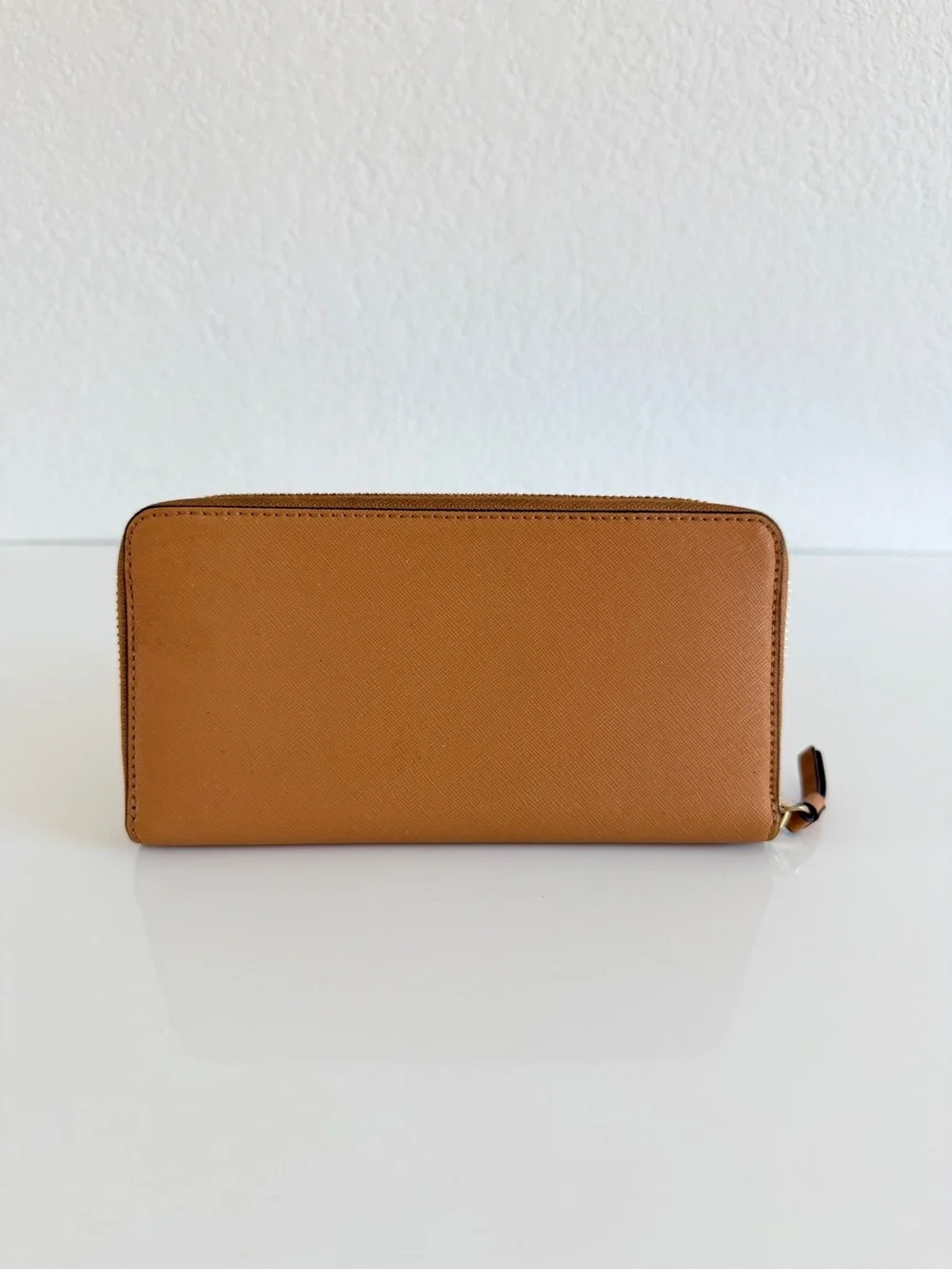 Tory Burch Tan Zip-Around Continental Wallet